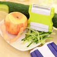 thumbnail image 4 of Kitchen Retractable Portable Two-Way Triple Flip Fruit & Vegetable Peeler Chopper Kitchen Tool, 4 of 7