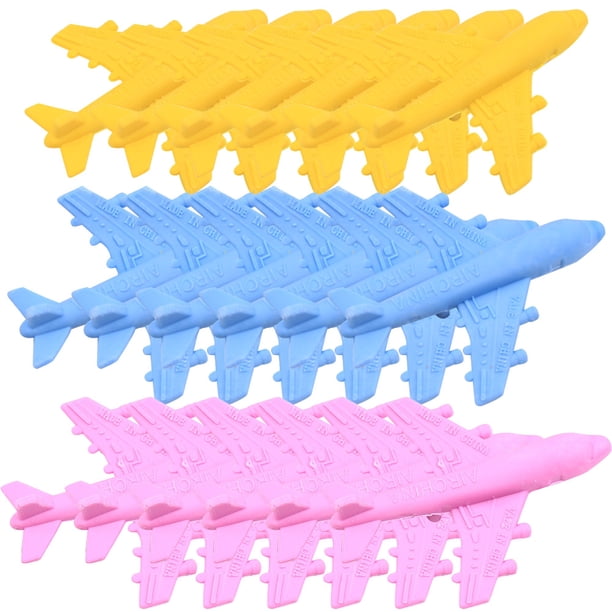 KAKOWELY 15 gomas de borrar bonitas para estudiantes, papelería de aprendizaje, estilo avión.