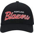 thumbnail image 2 of Men's Mitchell & Ness Black Portland Trail Blazers MVP Team Script 2.0 Stretch Snapback Hat - OSFA, 2 of 4