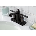 thumbnail image 2 of Kingston Brass FB4645CKL Kaiser 4 in. Centerset Bathroom Faucet with Pop-Up Drain, Oil Rubbed Bronze, 2 of 5