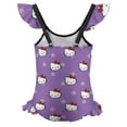 thumbnail image 6 of Hello Kitty Girls One Piece Swimsuits Hawaiian Summer Swimwear Beach Bathing Suit Outfits, 6 of 7