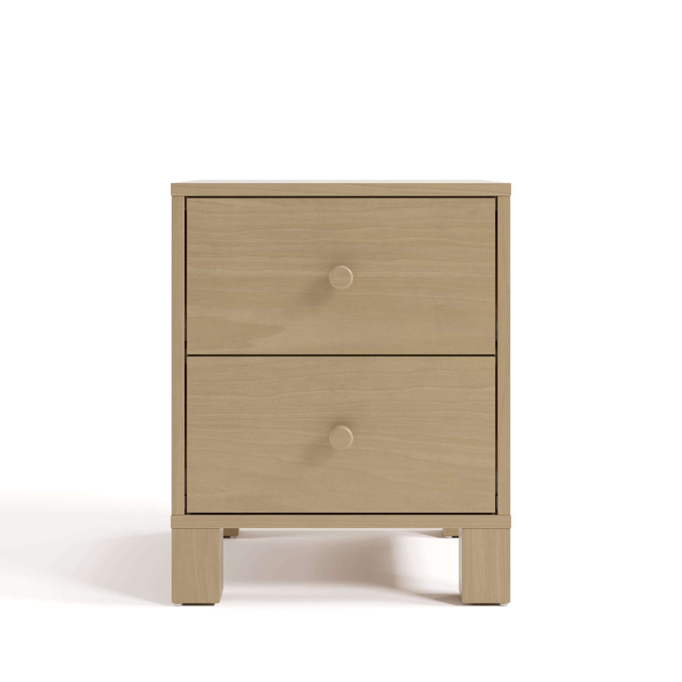 Storkcraft California 2 Drawer Nightstand, Driftwood
