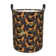 thumbnail image 1 of Balery German Shepherd Dog Cesta de ropa redonda con asas, impermeable, independiente, para ropa, juguetes, dormitorio y familia-Medium, 1 of 6
