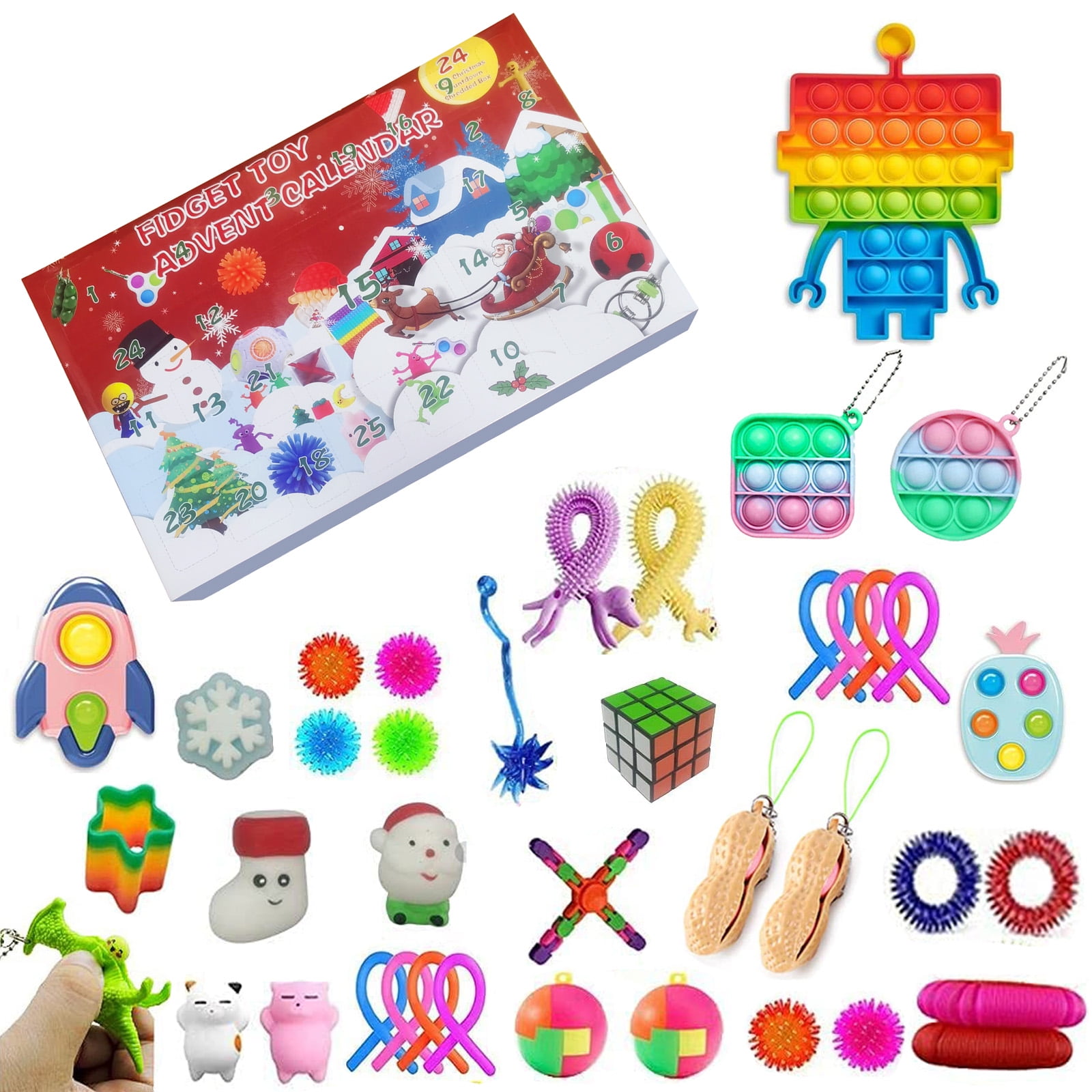 Advent Calendar Christmas  with 25 openings figets toys inc 2021 