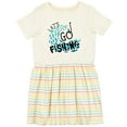 thumbnail image 3 of Inktastic Let's Go Fishing Girls Toddler Dress, 3 of 5