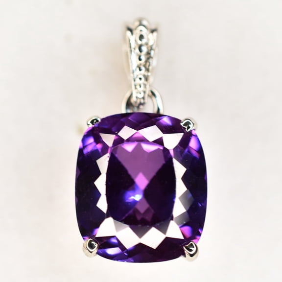 Natural Color Change Sapphire 925 Sterling Silver 25 Ct Pendant CERTIFIED Gems
