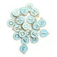 thumbnail image 3 of Colgante de letras para hacer tú mismo, 26 piezas/bolsa Colgante para hacer joyas para hacer tú mismo Colgante de letras redondas para hacer tú mismo Estética elegante, 3 of 12