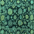 thumbnail image 1 of Ahgly Company Indoor Square Oriental Turquoise Blue Traditional Area Rugs, 8' Square, 1 of 4