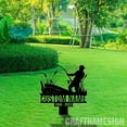 thumbnail image 4 of Craftnamesign Custom Fishing Memorial Stake Metal, Fisherman Cemetery Stake, Dad Grave Marker, 4 of 4