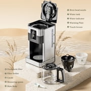 LINKChef Drip Coffee Maker 12 Cup Programmable Drip with Glass Carafe, 12-Hour Auto Brew Timer, Keep Warm Plate, Easy Clean Filter Basket