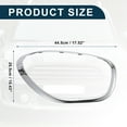 thumbnail image 3 of 1pc Bisel de recorte del faro frontal derecho para Mini Cooper Countryman 2011-2016 No.51139801574 tono plateado, 3 of 6