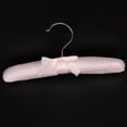 thumbnail image 2 of EIMELI 5pcs Practical Sponge Padded Satin Hangers Clothes Racks Clothes Hangers (Pink), 2 of 5