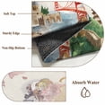 thumbnail image 2 of World Map Kitchen Runner Rug 2x6 Washable Runners for Hallway Non Slip Farmhouse Famous Building Tourism Bridge Large Area Rug Indoor Floor Carpet for Bathroom Laundry Entryway Bedroom Living Room, 2 of 8