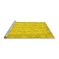 thumbnail image 2 of Ahgly Company Machine Washable Indoor Rectangle Oriental Yellow Modern Area Rugs, 7' x 9', 2 of 4