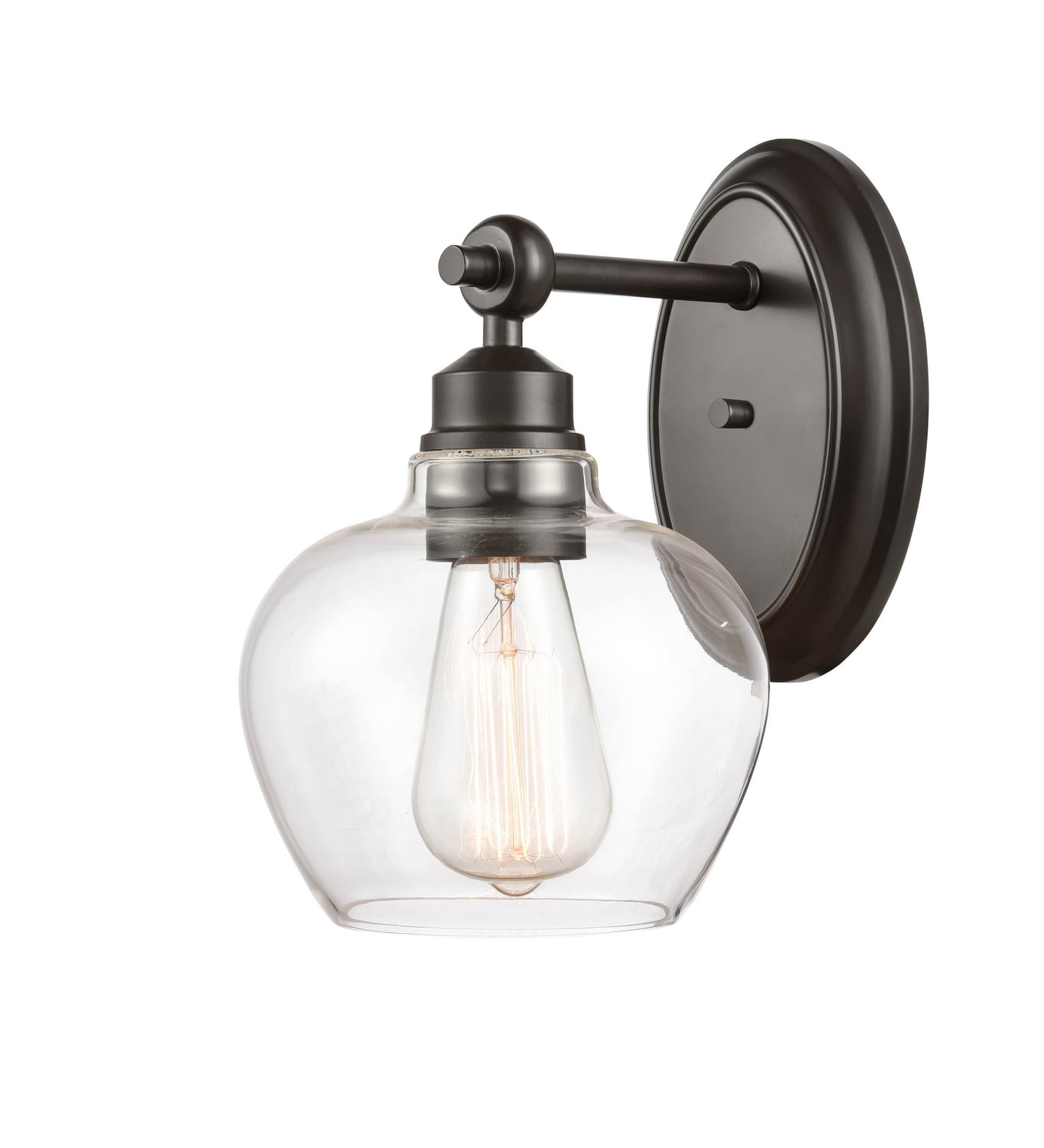 Matte Black Innovations Lighting 438-2W-BK-CL-LED Bare Bulb 1 Light Cord Set 