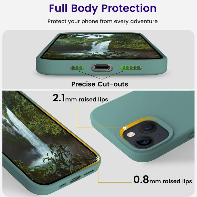iPhone 13 Case, Silicone Shockproof, Thin, 6.1 inch iPhone 13 Case, Silicone Shockproof, Thin, 6.1 inch