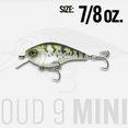 thumbnail image 6 of 6th Sense – Cloud 9 Series MiniMag Silent Squarebill Crankbait Bass Fishing Lure, 6 of 6