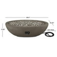 thumbnail image 4 of Bowery Hill Contemporary Large Oval LP Metal Fire Bowl in Glacier Gray, 4 of 6