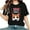 Black, variant on Lumivie Cute Tops For Women Summer Graphic Tshirts Shirts For Women Plus Size Blouses For Women Plus Size V Neck T Shirts For Women Cotton With Pocket