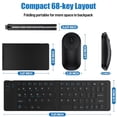 thumbnail image 4 of RONY Foldable Wireless Bluetooth Keyboard & Mouse Combo: Rechargeable Portable Travel Keyboard for Phone Laptop Mac Desktop (Black), 4 of 15