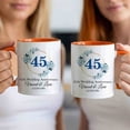 thumbnail image 3 of Customizaholic 45th Wedding Anniversary Personalized Couple Mug – Custom Names & Date Anniversary Coffee Mug Gift, 3 of 5