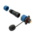thumbnail image 6 of SP16 Square Panel Mount IP68 Waterproof Plug & Socket Circular Connector 2-9pin, 6 of 13