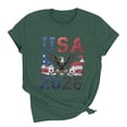 thumbnail image 4 of Busydd Womens T Shirts Trendy Crew Neck Soccer Graphic Tees Casual Summer Versatile Short Sleeve Going Out Tops S, 4 of 7