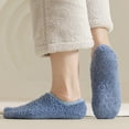 thumbnail image 5 of Xinwanna Adult Soft Slipper Socks for Women Fuzzy Floor Socks with Grips Winter Thickened Fleece Sleep Socks Non-slip Boot Socks (Blue), 5 of 13