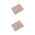thumbnail image 4 of Matsuzay Molde de silicona para pasteles y Fondant, molde para magdalenas, moldes decorativos para manualidades con azúcar, herramienta Gris Tipo 2 2piezas, 4 of 6