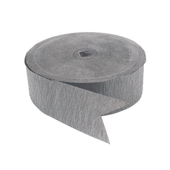 Gray Jumbo Paper Streamers