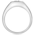 thumbnail image 3 of Pompeii 1 Ct Solitaire Lab Grown Men's Diamond Wedding Ring in 10k White Gold, 3 of 7