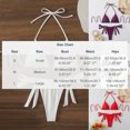 thumbnail image 4 of Trajes de Baño de Cuello Alto para Mujeres Correa de Hombro Ajustable Conjunto de Traje de Baño Dividido, Traje de Baño de Corte Alto para la Playa de la Piscina de Vacaciones, 4 of 5