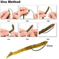 thumbnail image 4 of 50pcs Wide High Carbon Steel Offset Worm Hooks Offset Wide Gap Strong Sharp Soft Bait Jig Fish Hooks For Bass Fish Hook High Carbon Steel Fishing Hook #1 5/0 (1/0), 4 of 7