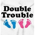 thumbnail image 2 of Double Trouble Twins Expecting Women's Maternity T Shirt Tee Brisco Brands 2X, 2 of 7