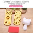thumbnail image 2 of Cute Smile Cat Sushi Rice Ball Mold Set Sushi Maker Sandwich Herramienta De Bricolaje Herramientas De Cocina Japonesas Yuarrent HA018490-00, 2 of 6