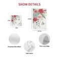 thumbnail image 7 of Spring Roses Kitchen Dish Towels for Drying Dishes Set of 3, Garden Botanical Leaves Butterflies Waffle Weave Microfiber Hand Tea Bathroom Towels Quick Dry & Absorbent Towel 15.7x23.6, 7 of 7
