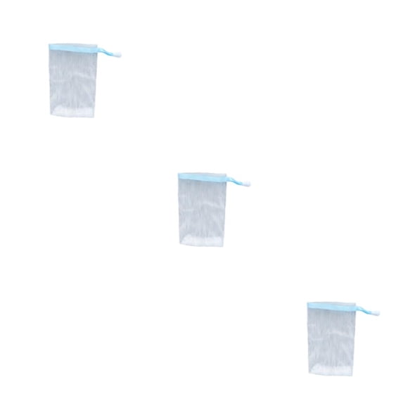 Matsuzay Gel de ducha Bolsas de jabón Limpiador facial Malla Cuerpo Burbuja Red Cuerpo Hecho a mano Espuma Cordón Suministros de baño Azul Type1 NO1