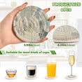 thumbnail image 4 of BZSMCE 6Pcs Drink Coasters With Holder 3.94Inch Marble Painting Creative Coil Coaster Coasters Colors Absorbent Coasters for Drinks Coasters Set Thicken Heat for Home Table, 4 of 7
