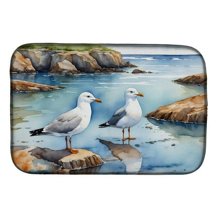 

Carolines Treasures DAC7518DDM 21 x 14 in. Gulls Scavenging Dish Drying Mat