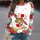 thumbnail image 1 of Suéter de cuello redondo Unisex, 3D jersey con estampado, estilo navideño, gran oferta, 2024, 1 of 5
