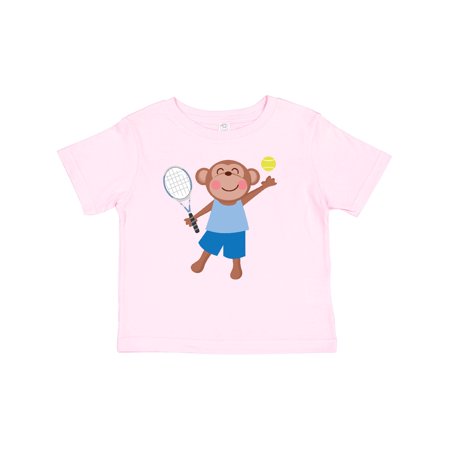 

Inktastic Tennis Monkey Kids Gift Baby Boy T-Shirt