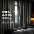 thumbnail image 3 of Half Price Drapes Signature Grommet Silver Grey Velvet Blackout Curtains(1 Panel), 50WX 120L, 3 of 11