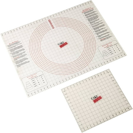 Cake Boss Decorating Tools 2-Piece Plastic Roll and Cut Mat Set