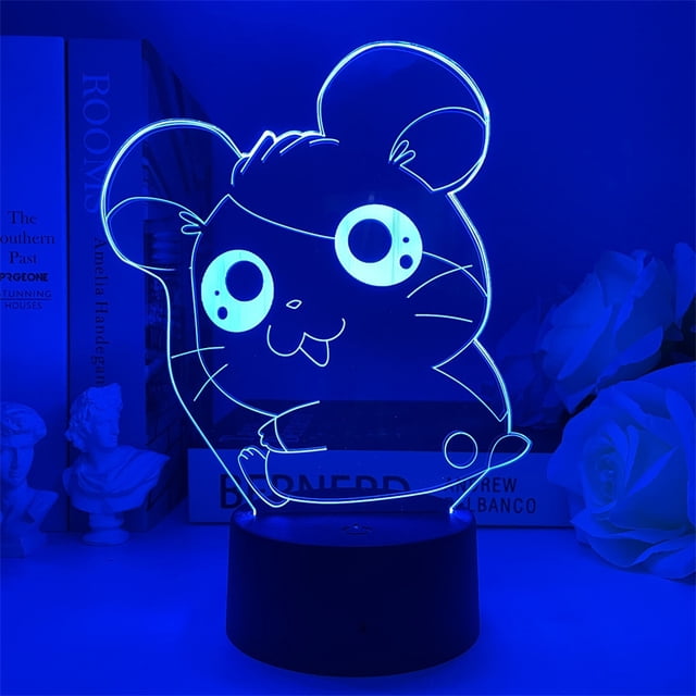 Luz nocturna Hamtaros Trottings Hamtaros 3D LED que cambia de color