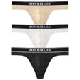 thumbnail image 2 of TANBOM Men's Nylon Thong Underwear Bulge Enhancing Tagless Comfortable Design Apricot Black White L, 2 of 6