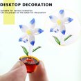 thumbnail image 3 of Figuras de cristal soplado artesanales, miniflores bonitas, plantas, arte de cristal, coleccionables, hogar, oficina, mesa, jardín, simulación, plantas, decoraciones, adornos interiores de automóviles, 3 of 6