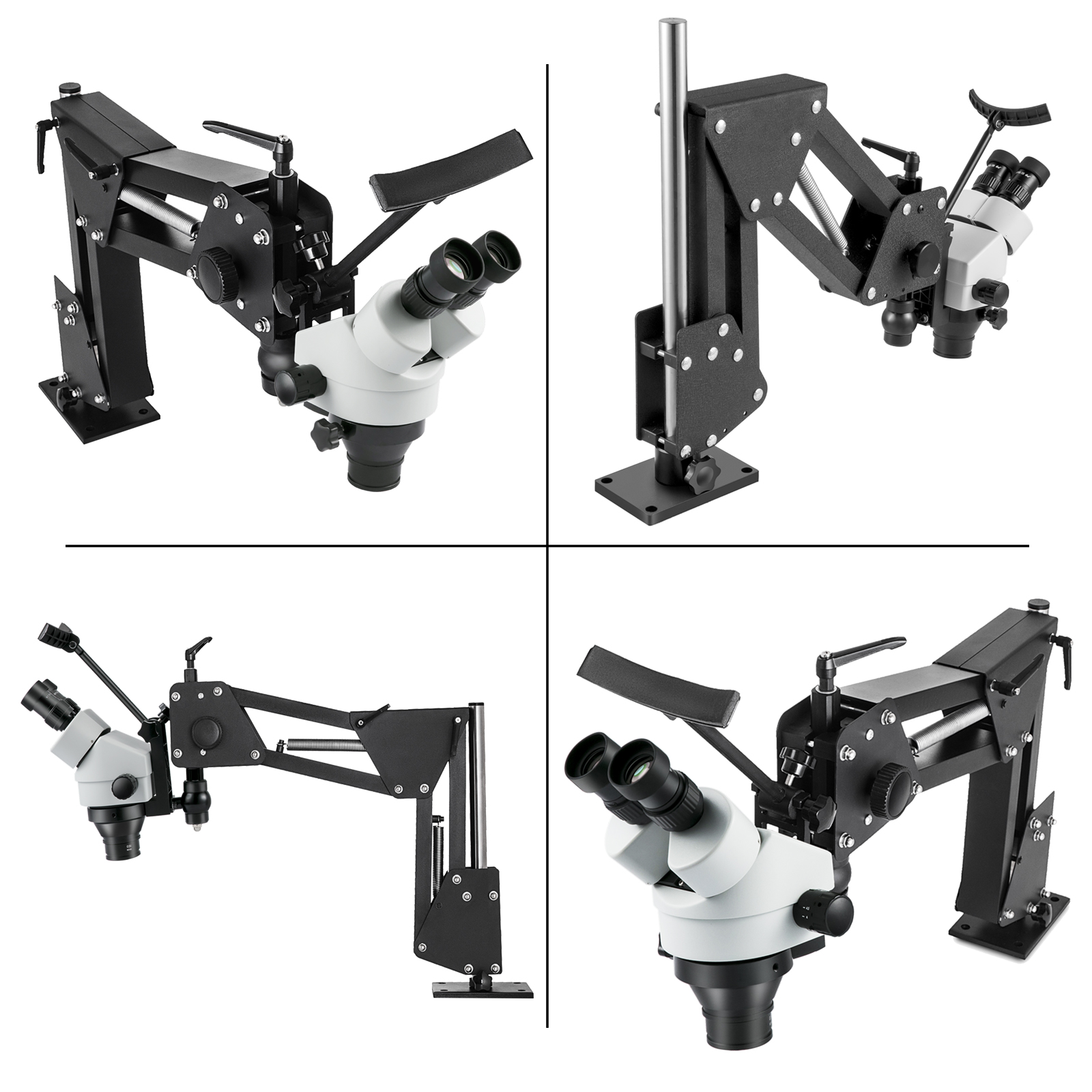 VEVOR Micro Inlaid Mirror Multi-Directional Microscope with Spring Bracket 7X-4.5X Multi-Directional Micro-Setting Microscope Jewelry Tools - image 5 of 9