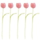 thumbnail image 4 of Puntoco Flores Artificiales De Tulipán Rosa, Decoración Del Hogar, 4 of 4