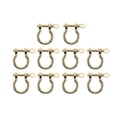thumbnail image 2 of 10 Pieces Horseshoe Buckles DIY Chain Shackle for Backpacks Pendants Handbag Gold, 2 of 8