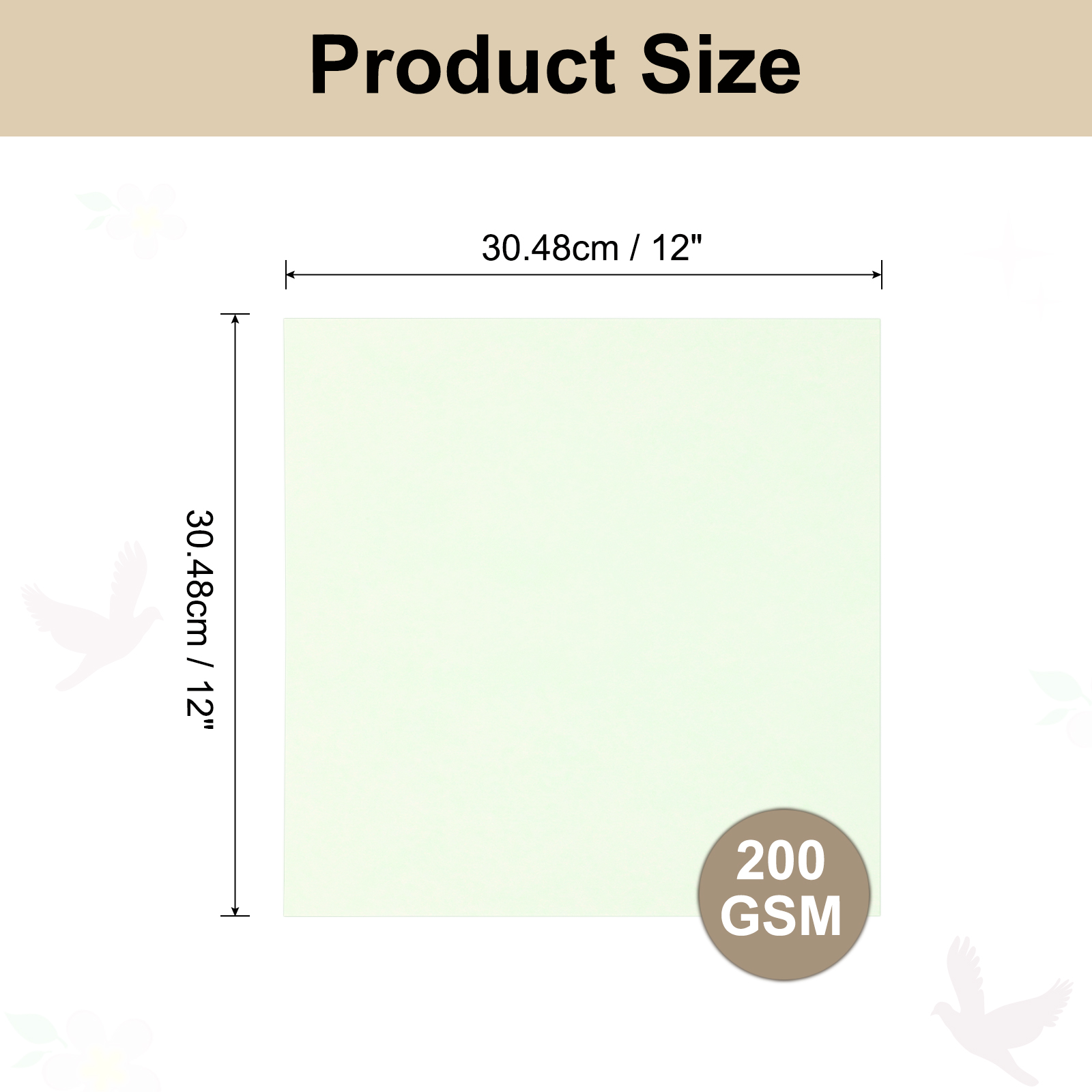 Uxcell Parchment Paper Aged Look Stationery Vintage Paper Sheet for Certificate Invitation Envelope Light Green 12 x 12 Inch